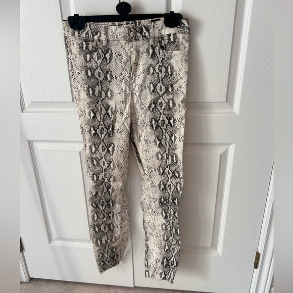 White snakeskin print jeans Zara - Picture 1 of 2